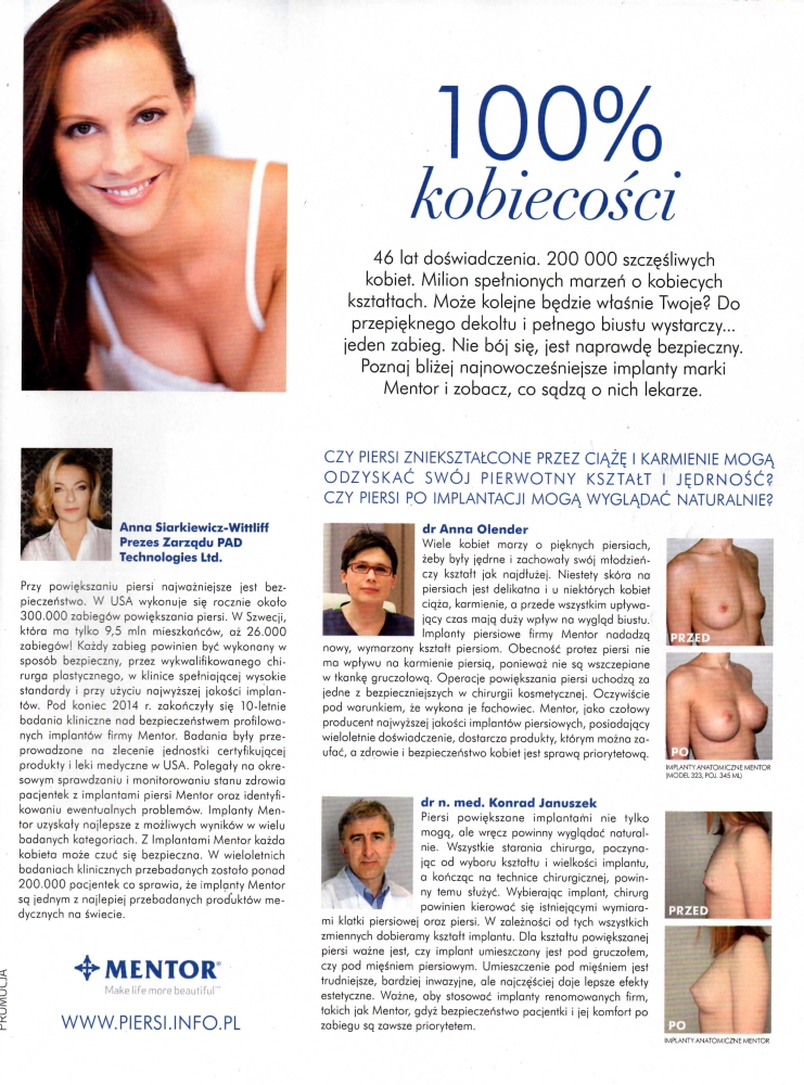 Wywiad z dr Olender, chirurgiem plastykiem, dla magazynu Uroda, zdjęcie 2